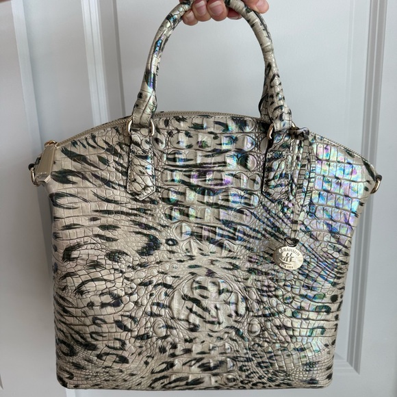 Brahmin Large Duxbury Satchel Obsession Melbourne Leather - Picture 8 of 8